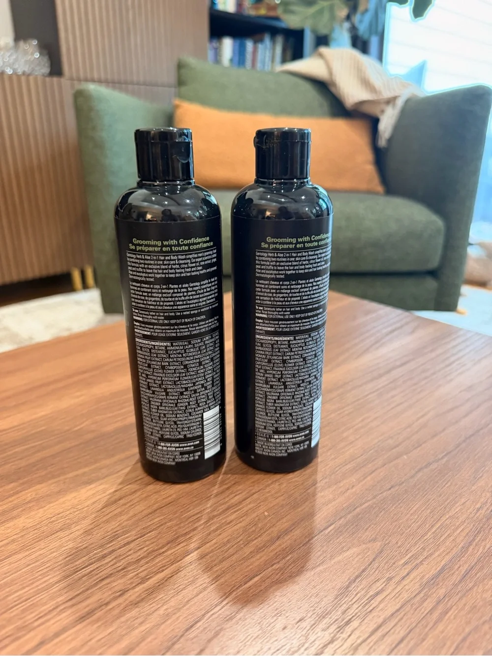 x2 Avon Gentology for Men Herb & Aloe 2-in-1 Hair and Body Wash 10.1 Oz Bottles
